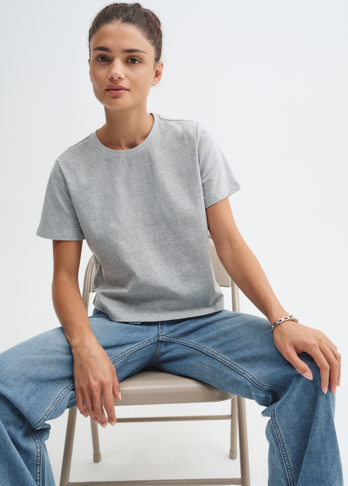 HUNTER TOP | LIGHT HEATHER GREY