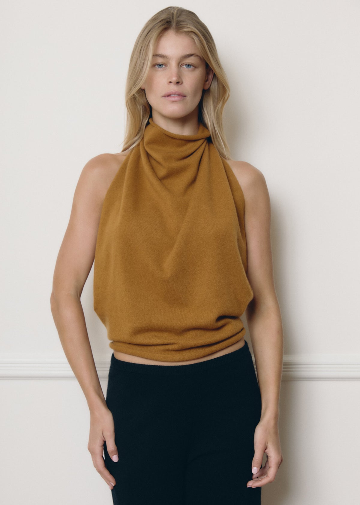TARA SHAWL TOP X IZABEL | OCHRE