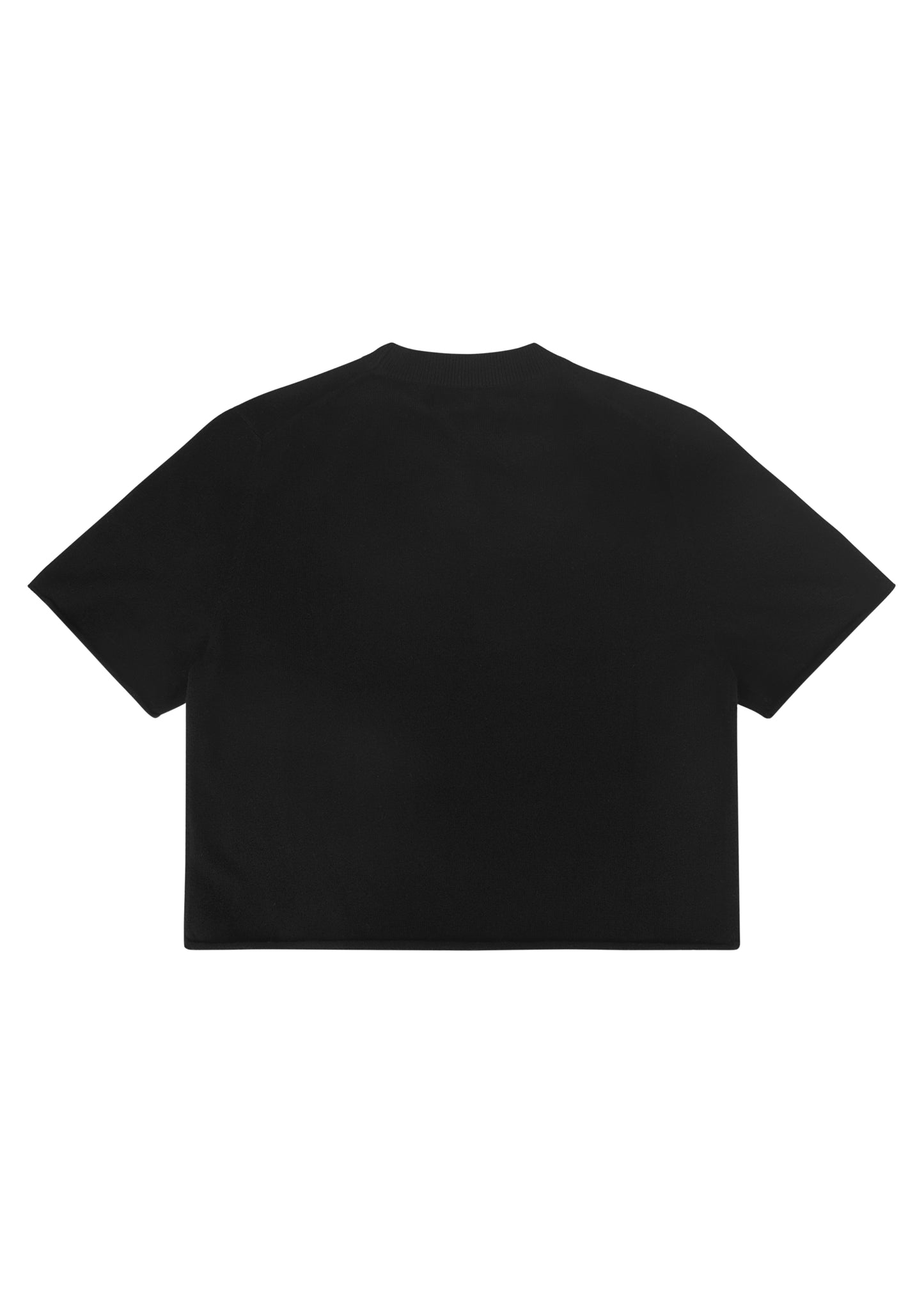 Ava Top in Onyx — cashmere top, back view, All My Love
