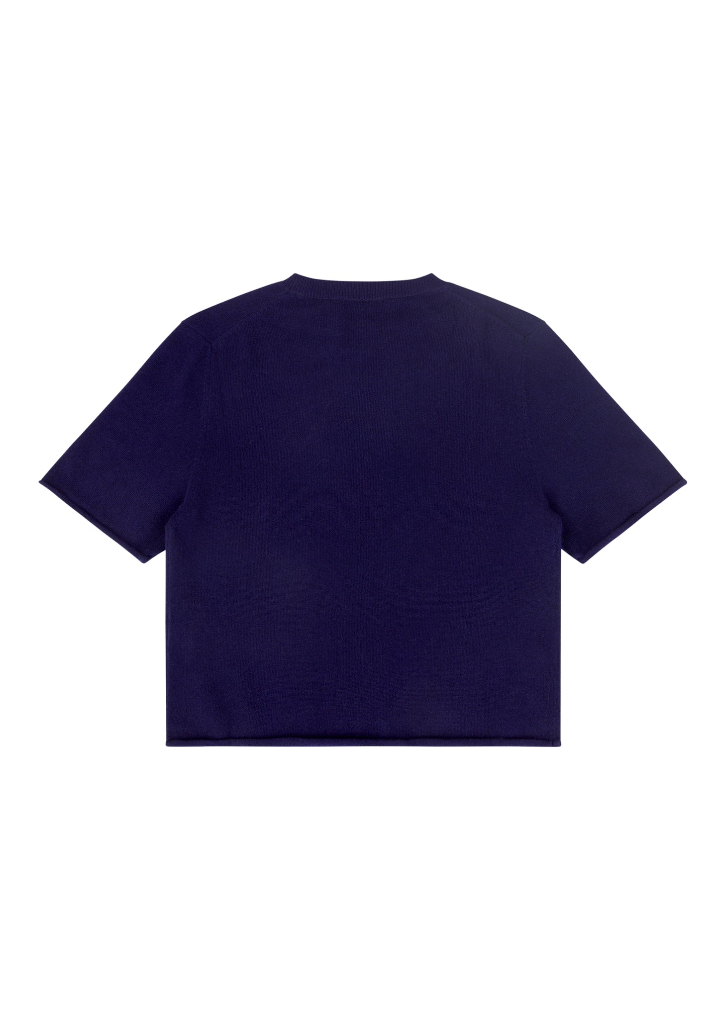 Ava Top in Sapphire — cashmere top, back view, All My Love