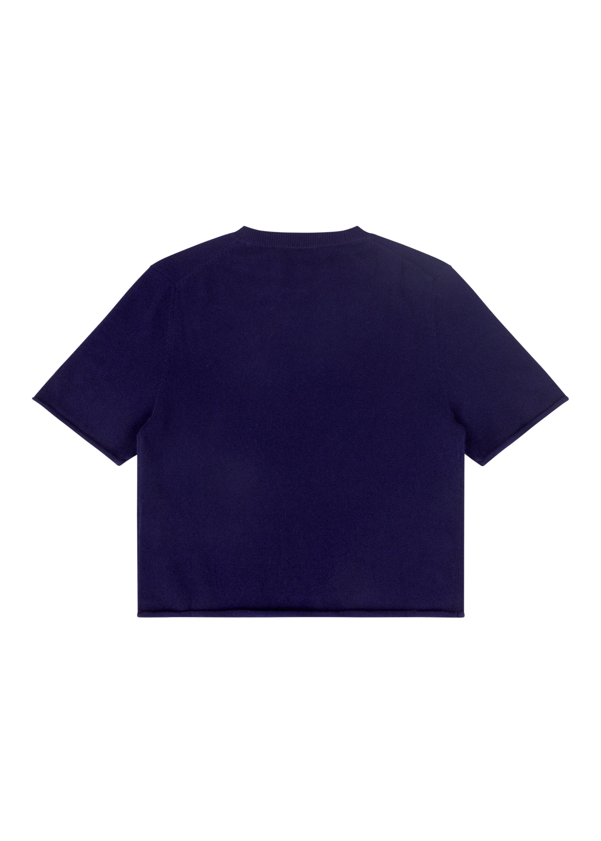 Ava Top in Sapphire — cashmere top, back view, All My Love