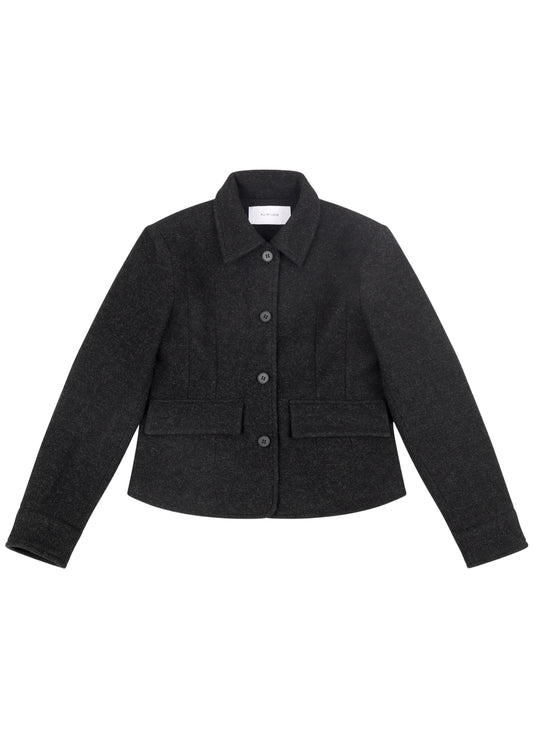 Daisy Jacket in Dusk — structured women's jacket, front view, All My Love