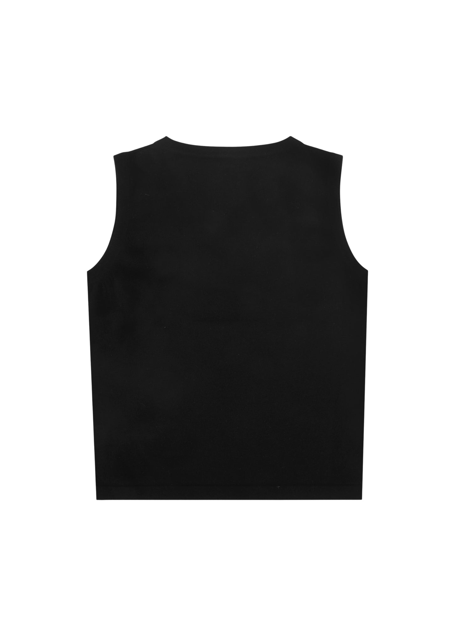 Emily Top in Onyx — cashmere top, back view, All My Love