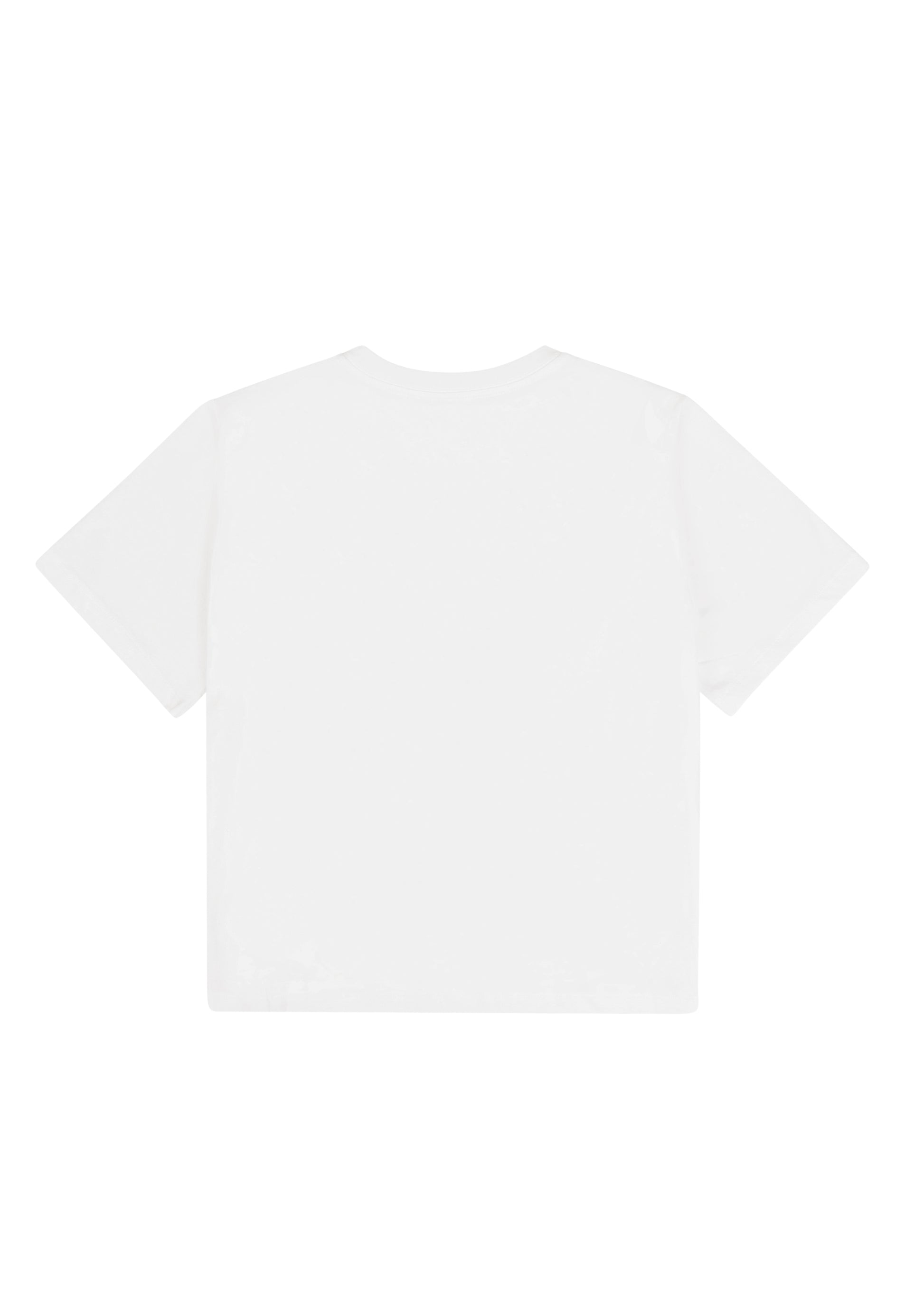 Hunter Top in Orchid — lightweight boxy cotton tee, back view, All My Love