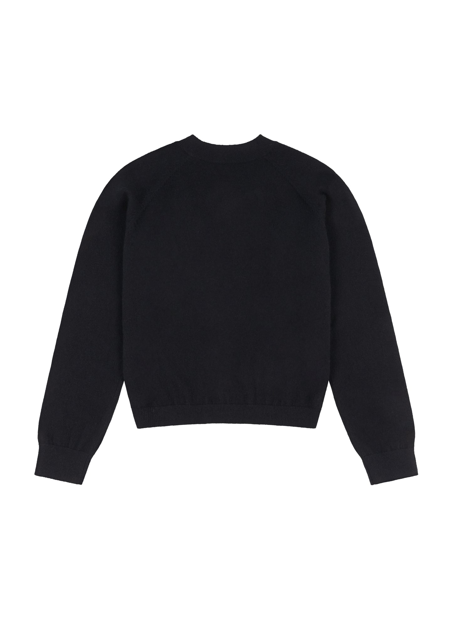 Jess Sweater in Onyx — cashmere sweater, back view, All My Love