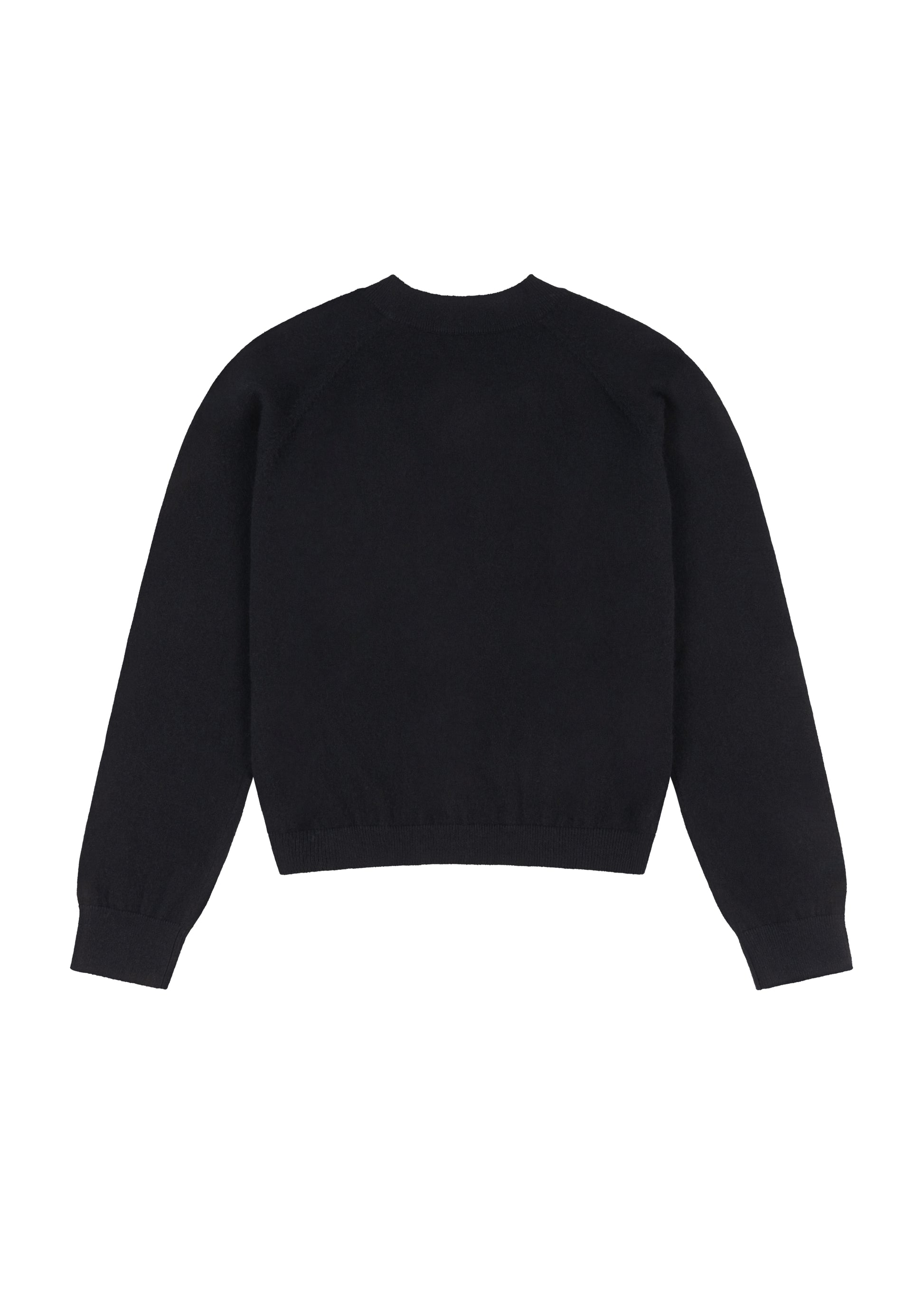 Jess Sweater in Onyx — cashmere sweater, back view, All My Love