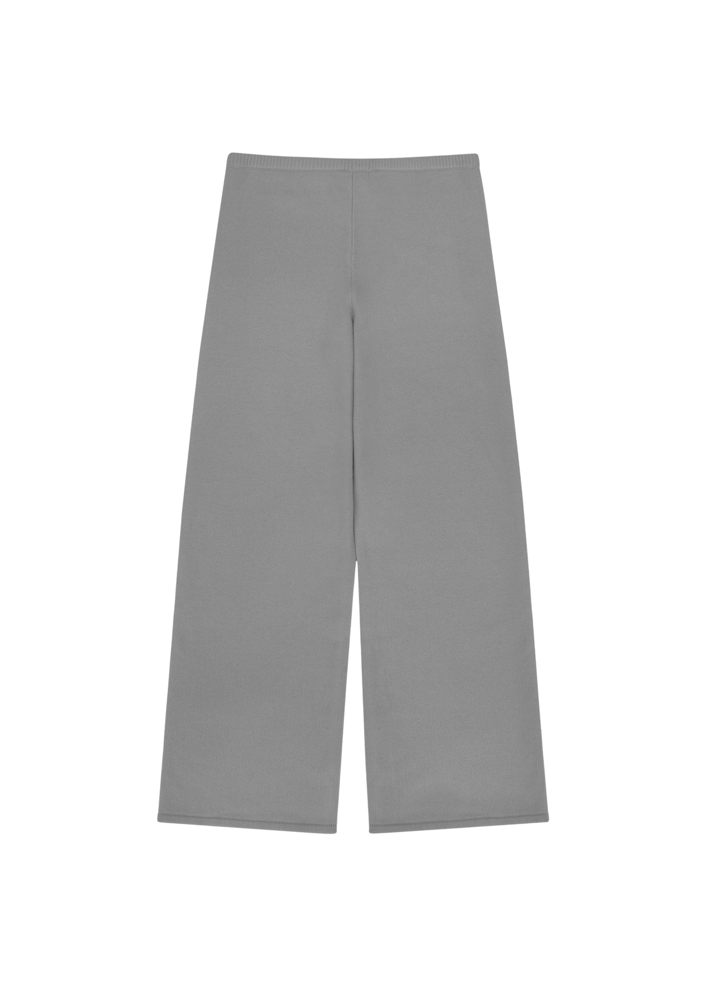 Katie Pants in Cloud — cashmere trousers, front view, All My Love