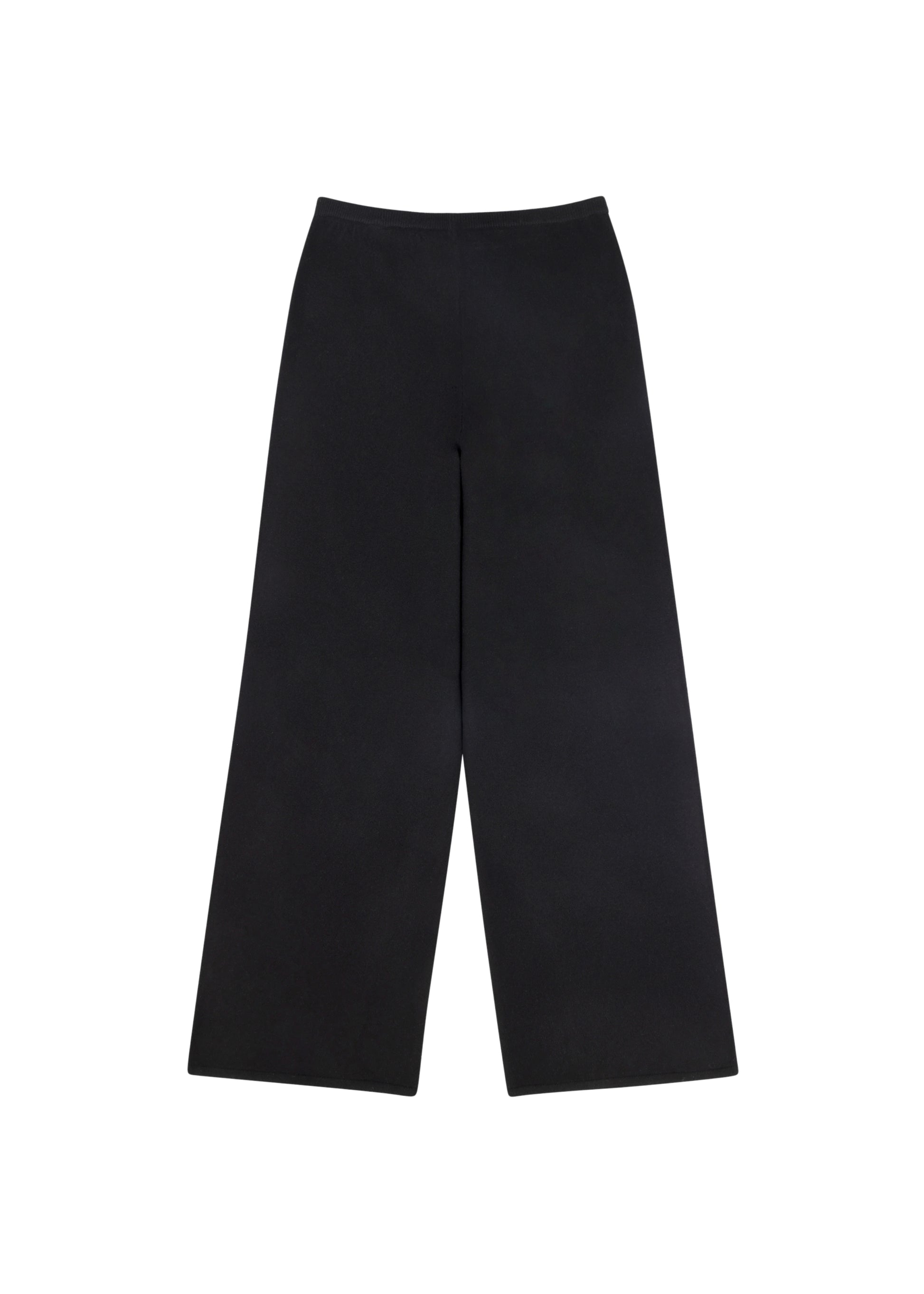 Katie Pants in Onyx — cashmere trousers, back view, All My Love