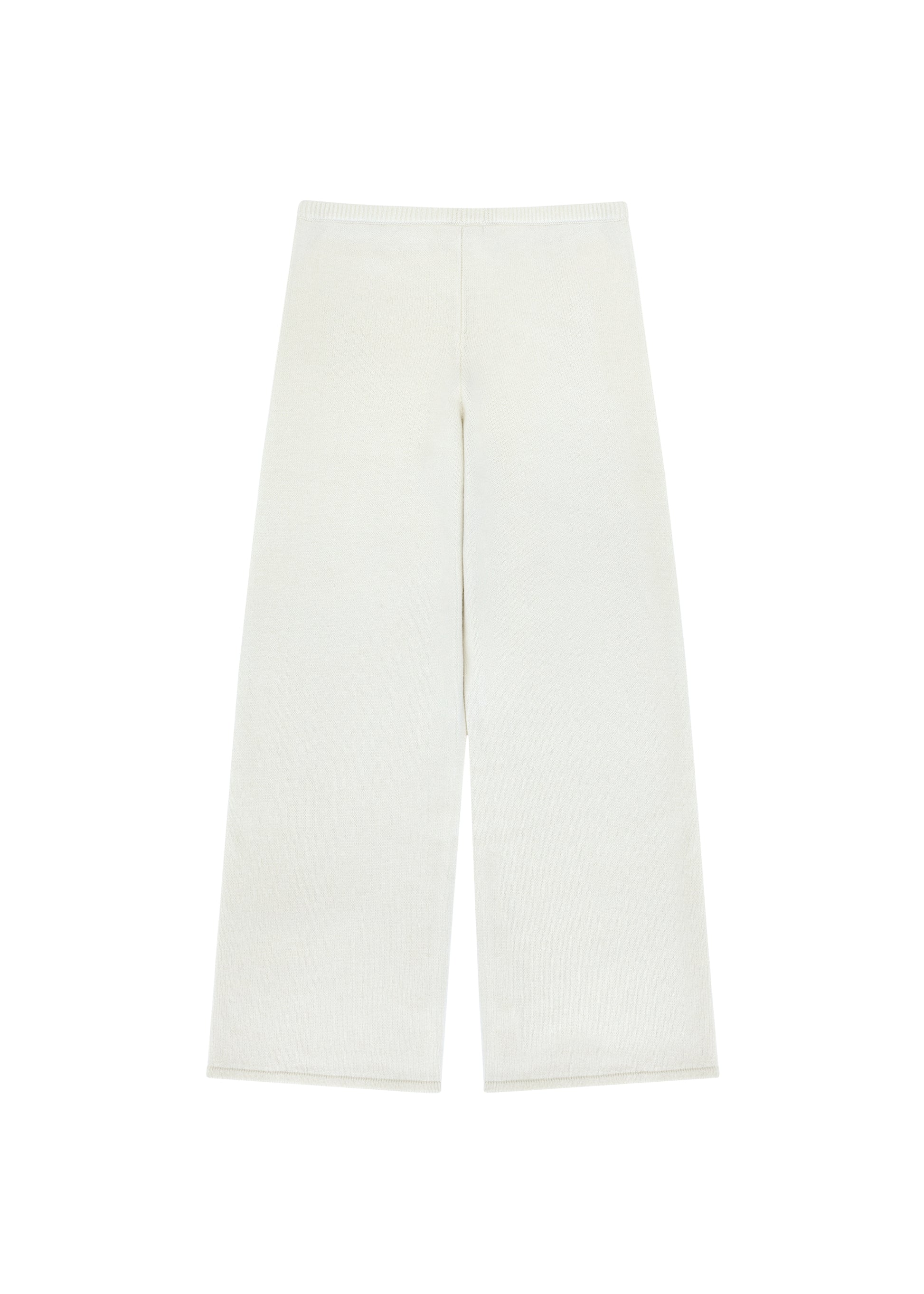 Katie Pants in Orchid — cashmere trousers, front view, All My Love