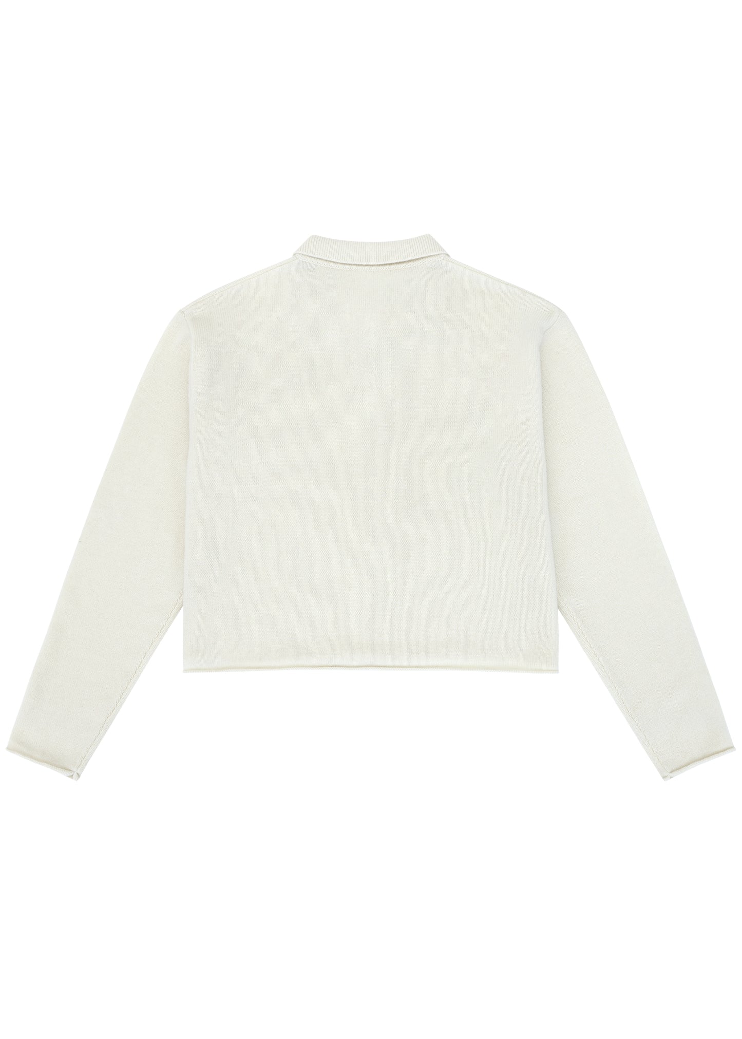 Katie Sweater in Orchid — cashmere sweater, back view, All My Love