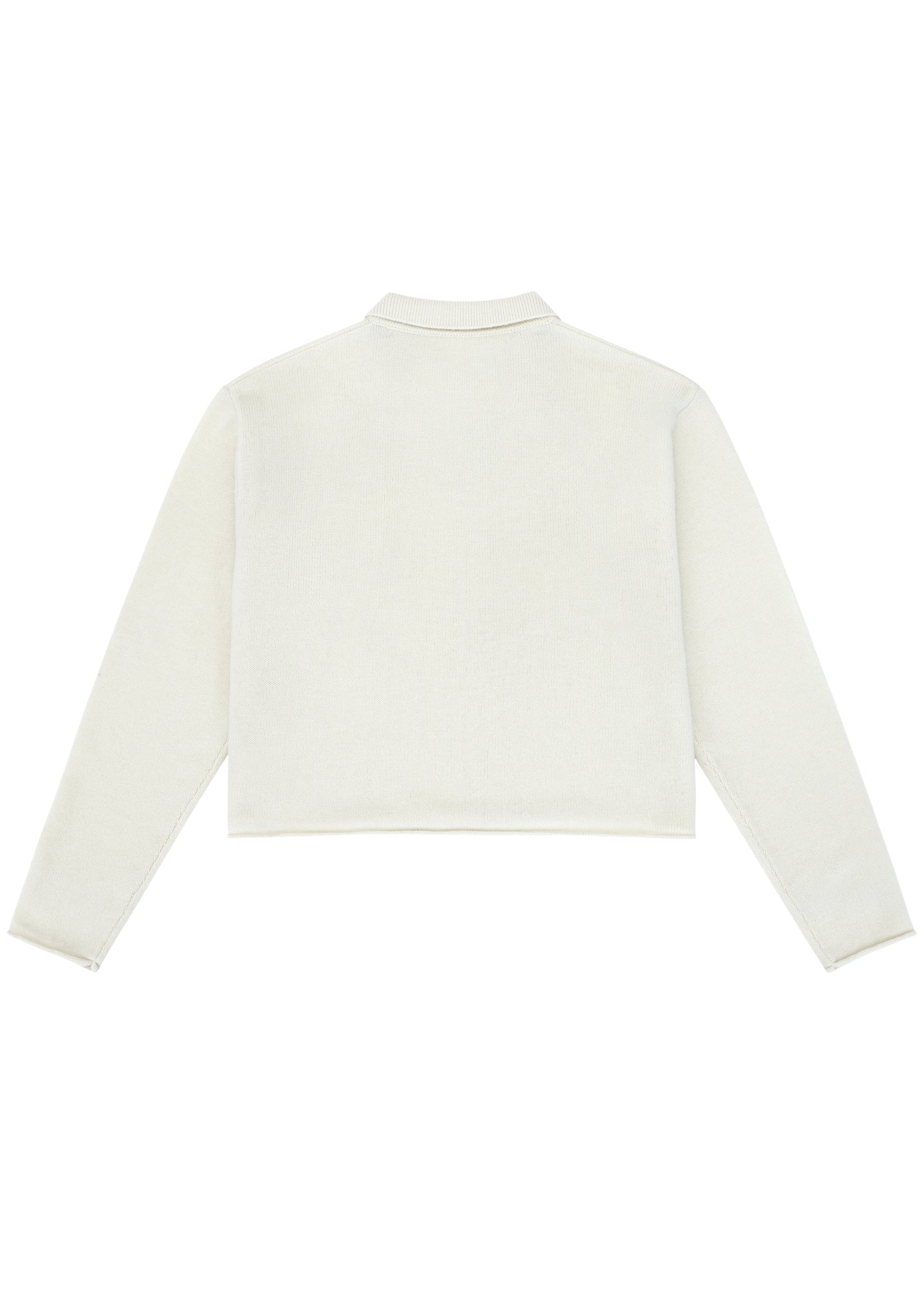 Katie Sweater in Orchid — cashmere sweater, back view, All My Love