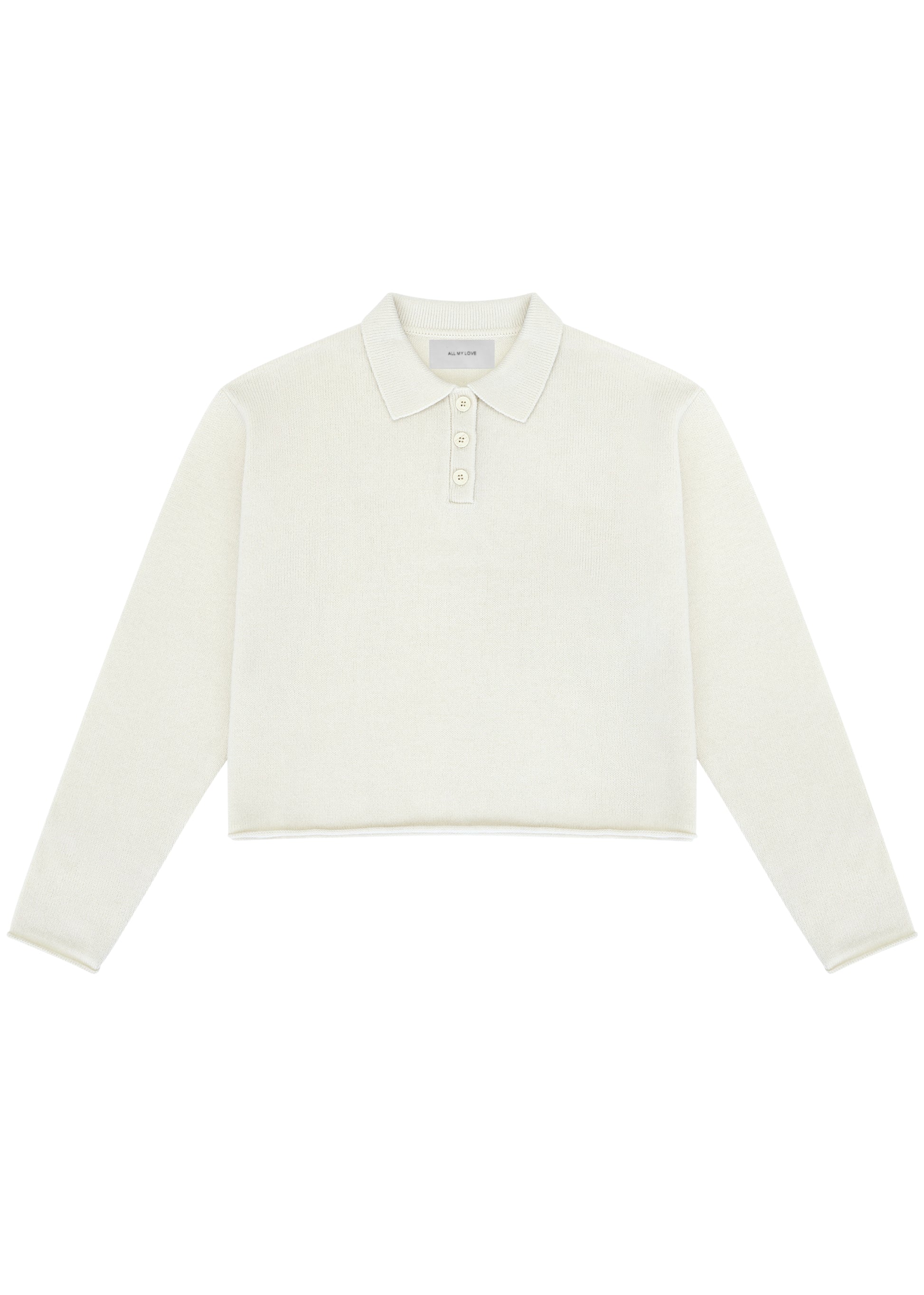 Katie Sweater in Orchid — cashmere sweater, front view, All My Love