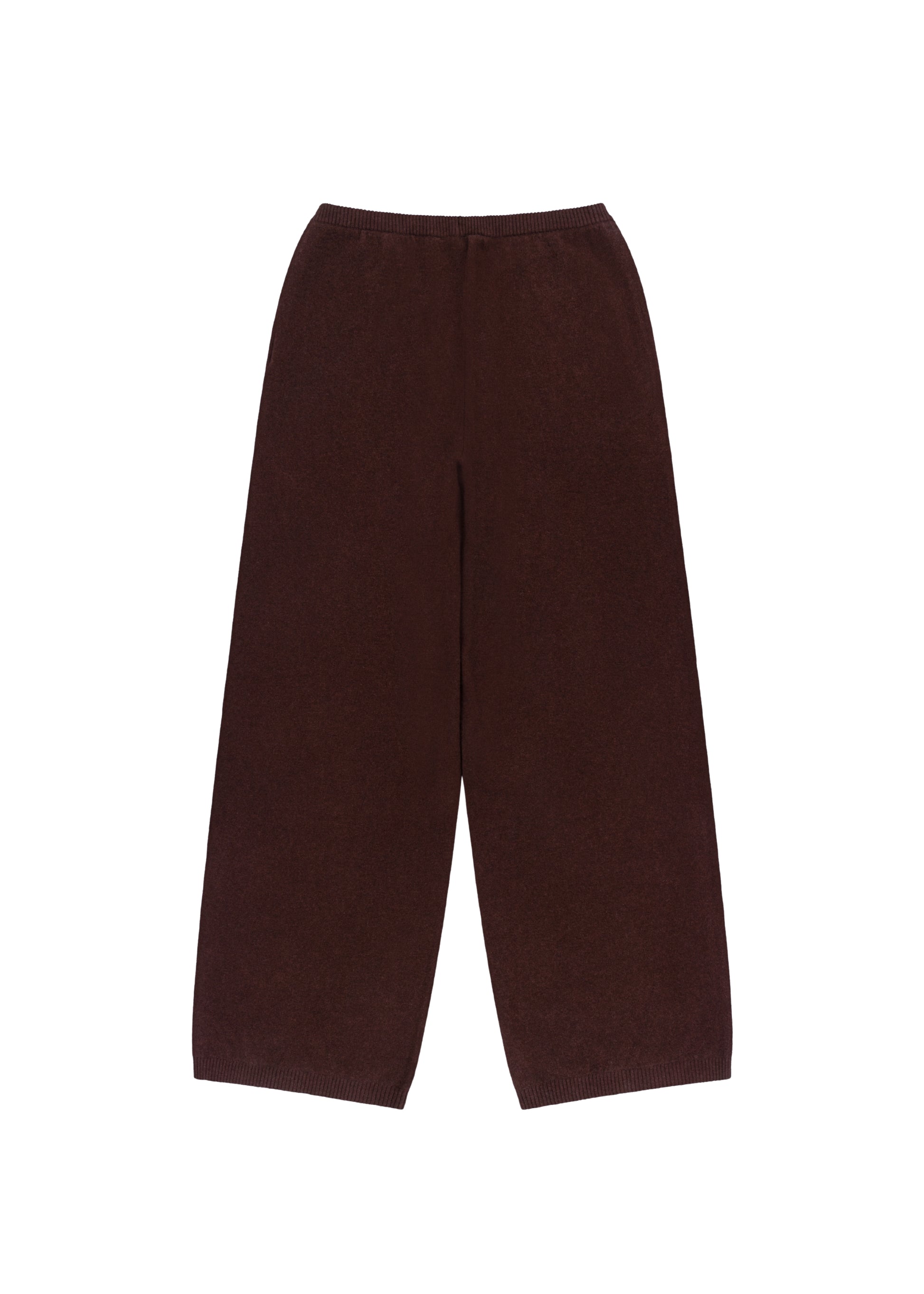 Kayla Pants in Espresso — cashmere trousers, back view, All My Love
