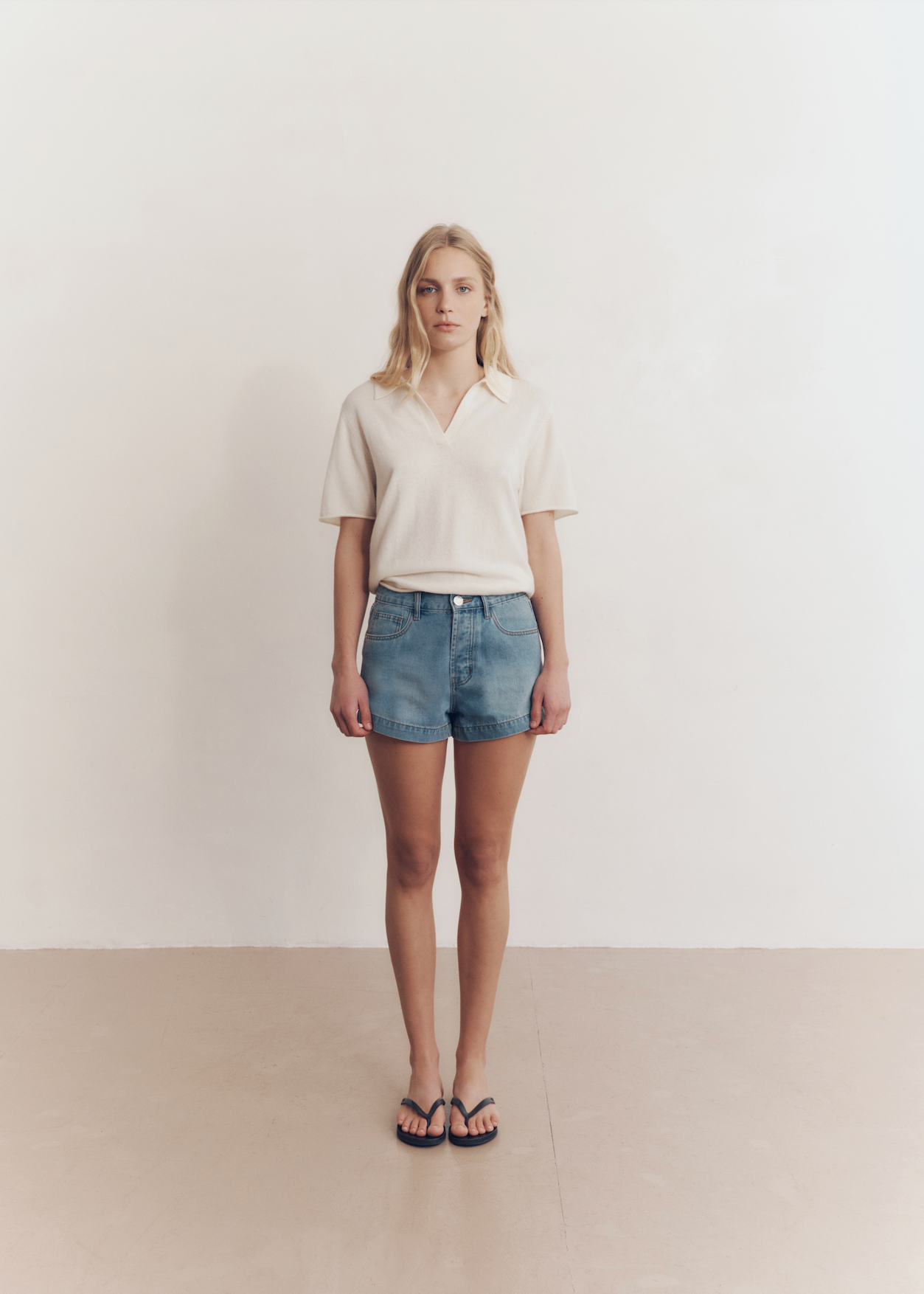 Model Wearing Kayla Top in Orchid — cashmere top, All My Love