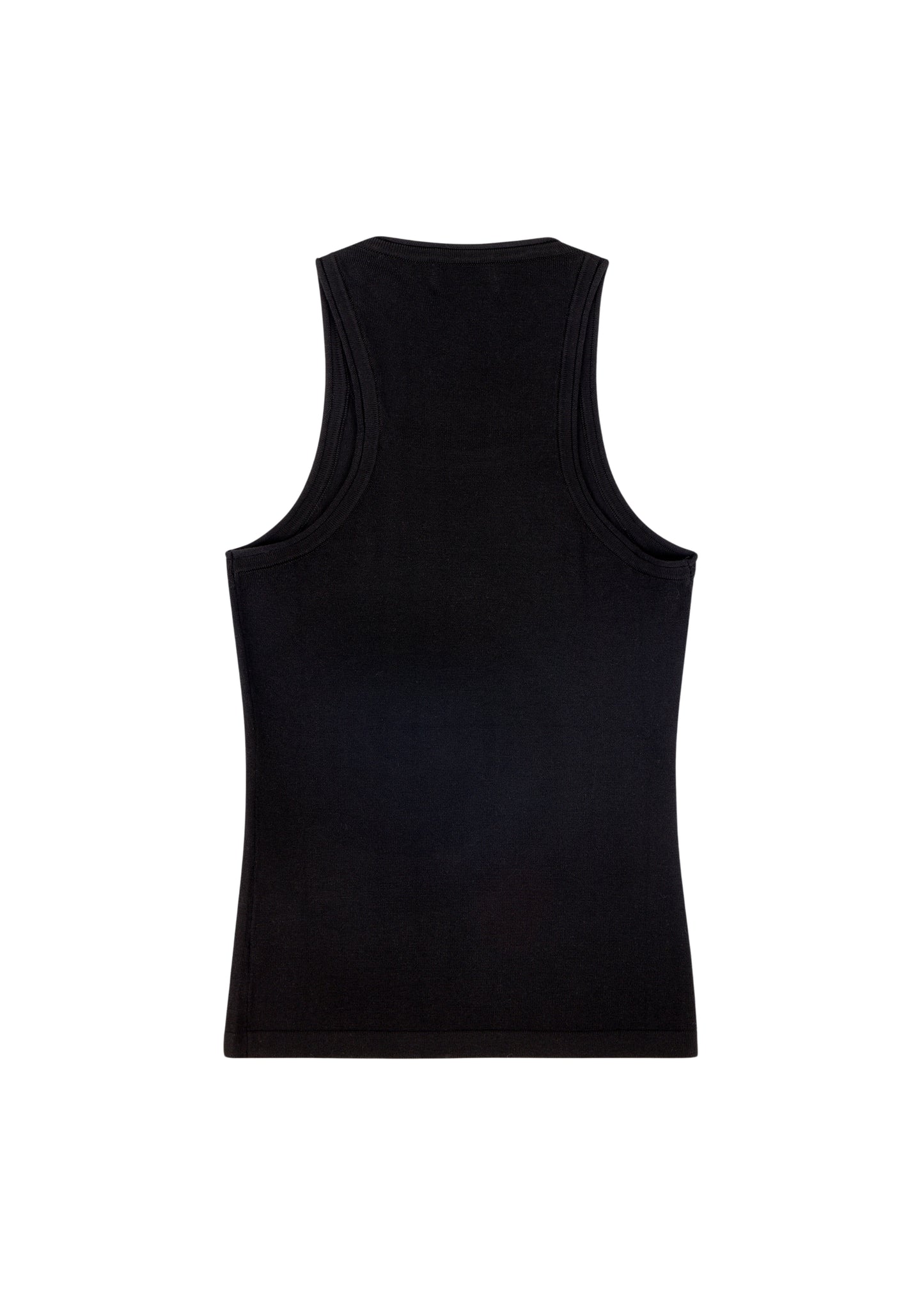 Lindsay Top in Onyx — knit tank, back view, All My Love