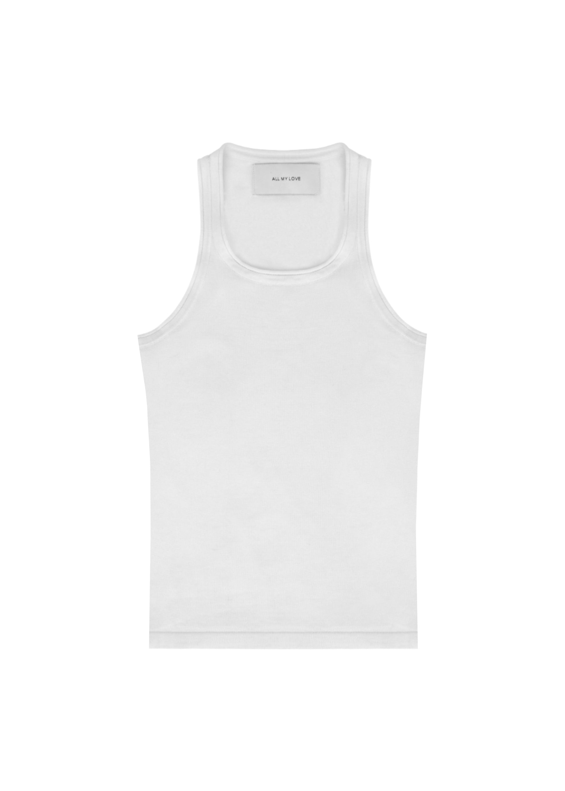 Lindsay Top in Orchid — knit tank, front view, All My Love