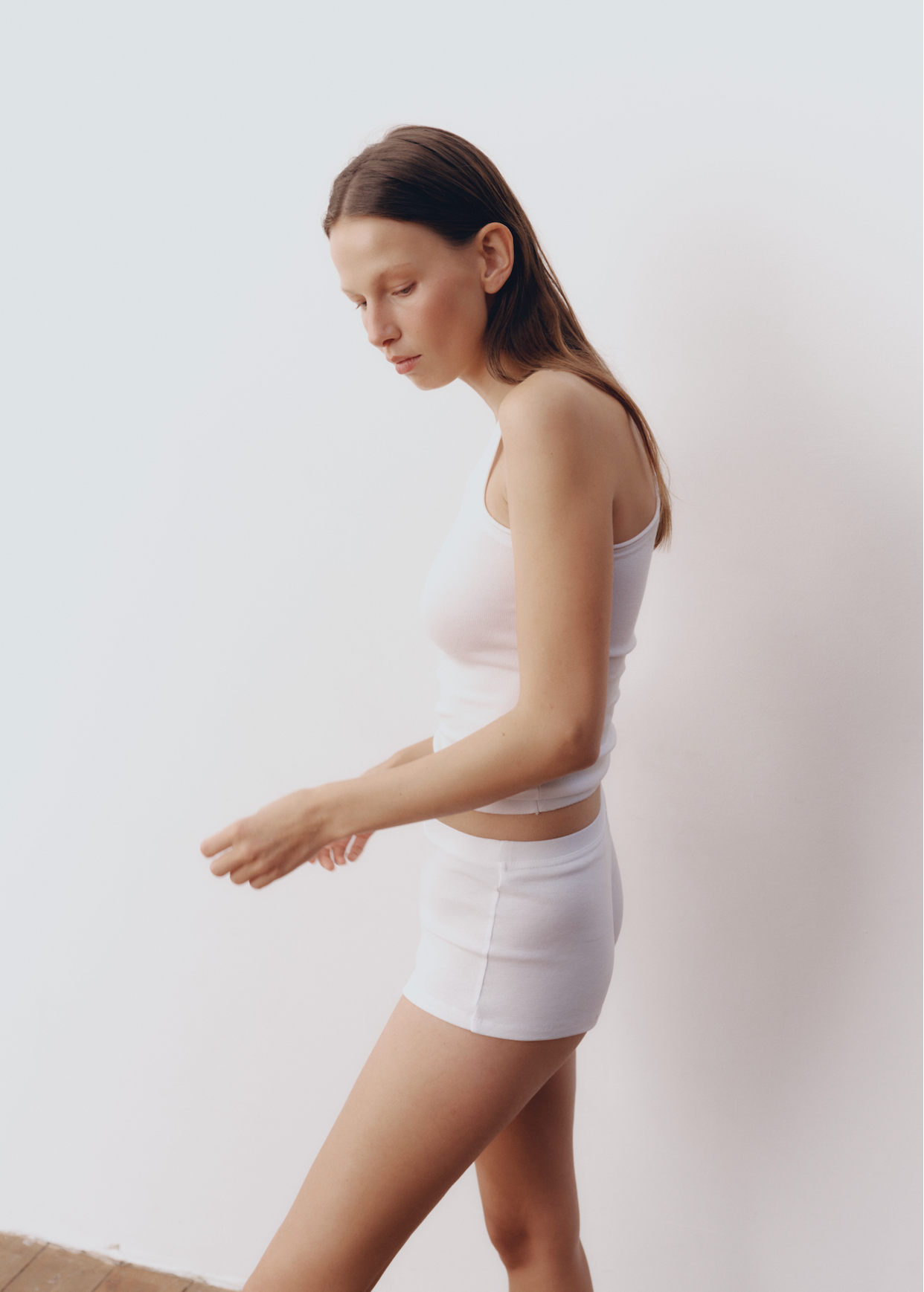 Model wearing Lindsay Top in Orchid — knit tank, All My Love