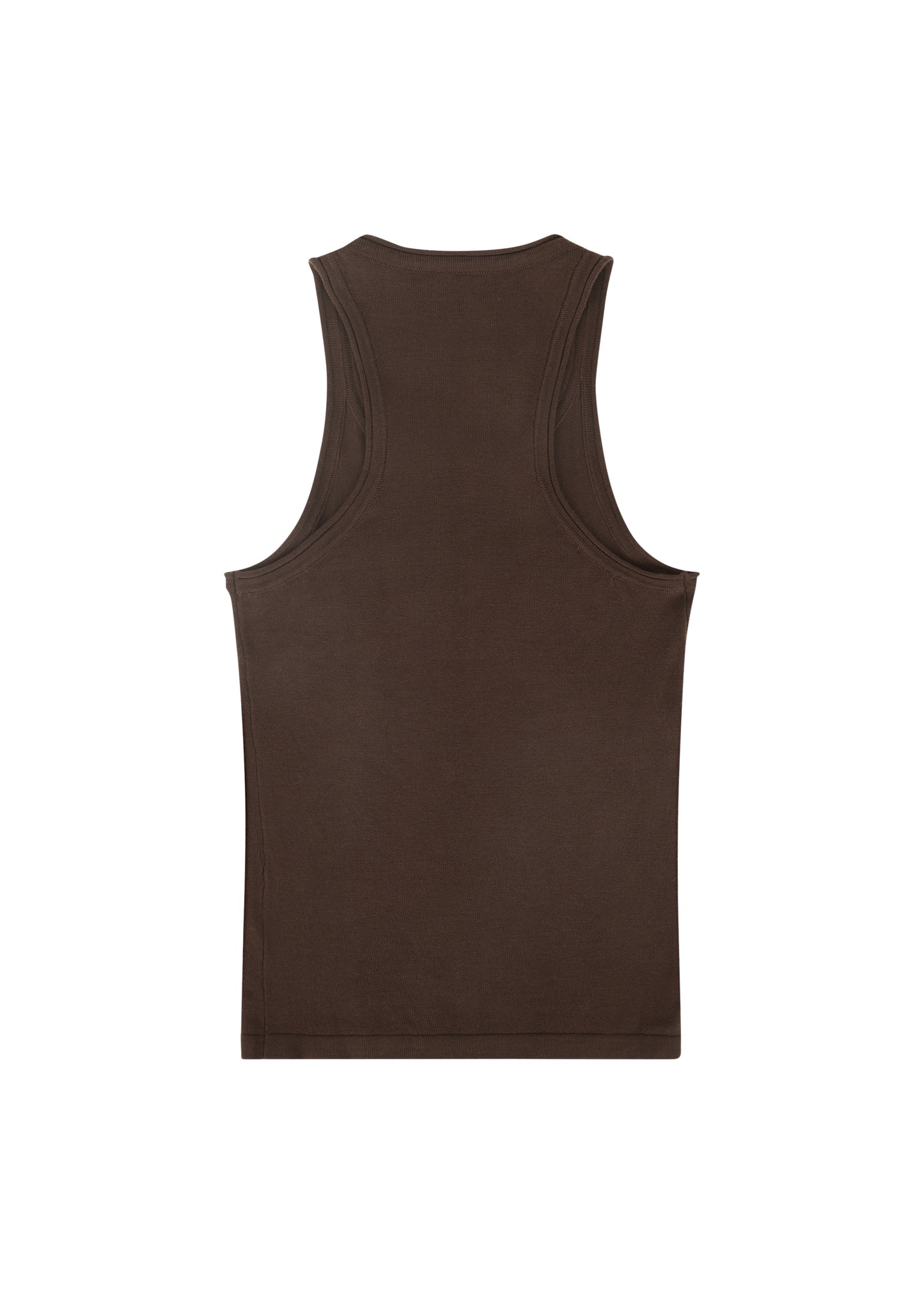 Lindsay Top in Toast — knit tank, back view, All My Love