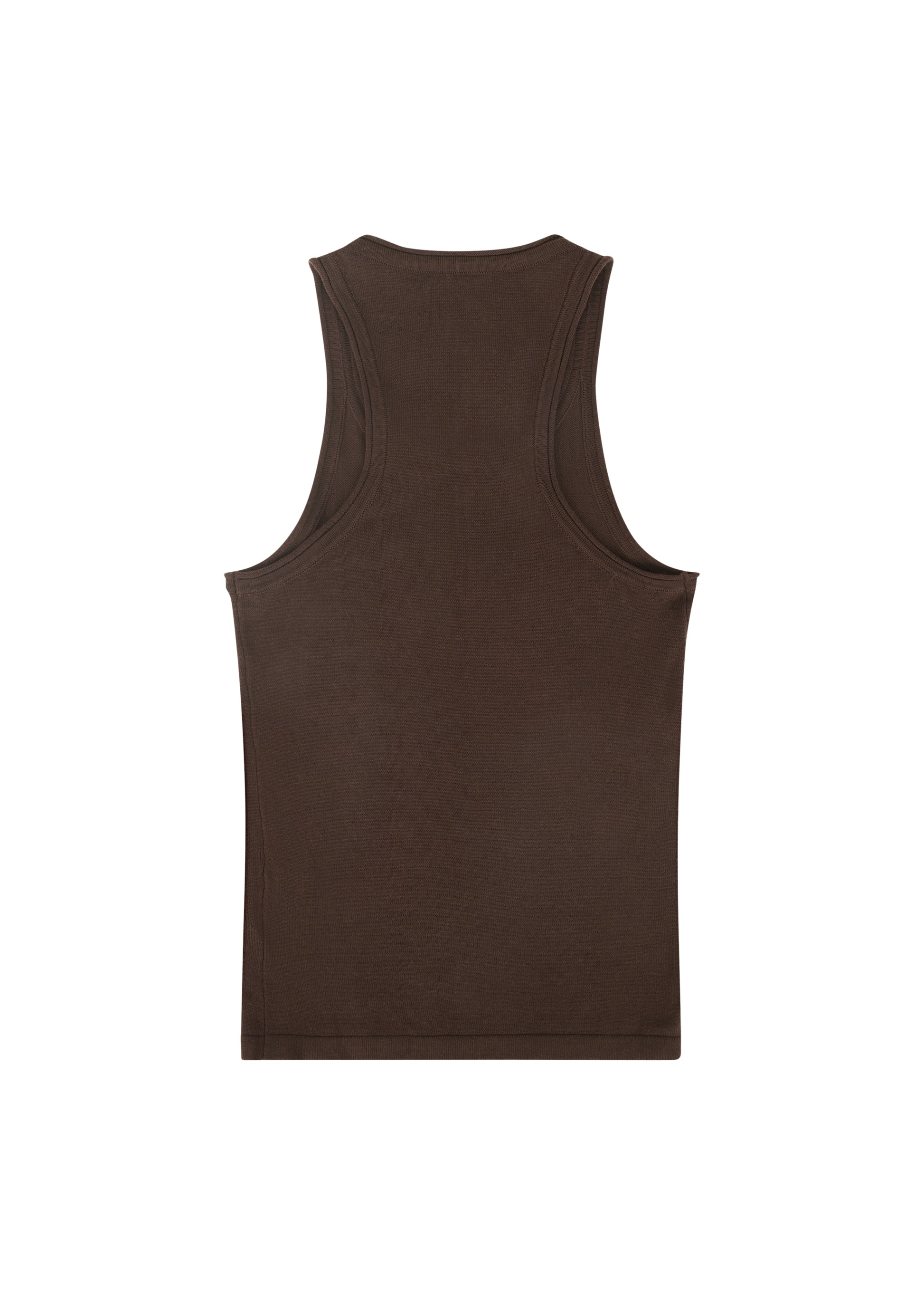 Lindsay Top in Toast — knit tank, back view, All My Love