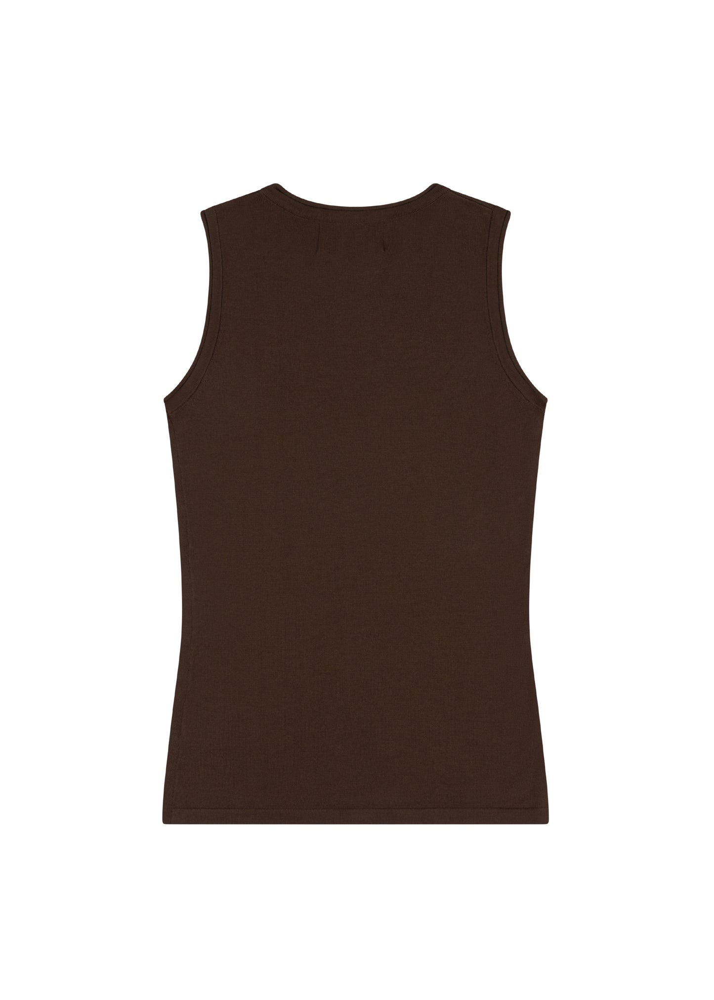 Maddie Top in Toast — knit tank, back view, All My Love