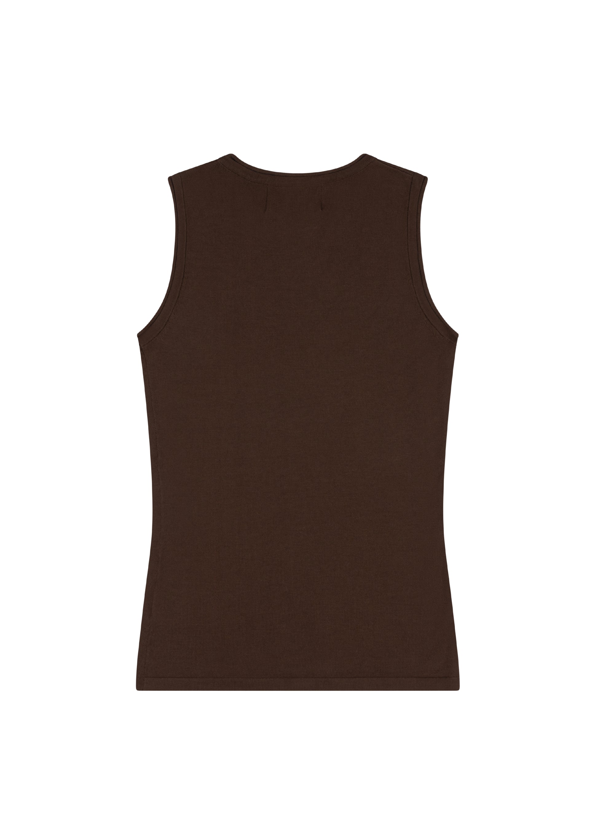 Maddie Top in Toast — knit tank, back view, All My Love