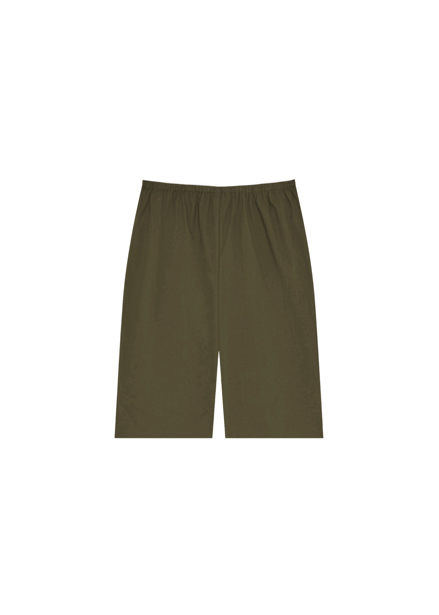 Nicole Shorts in Olive — cotton shorts, front view, All My Love