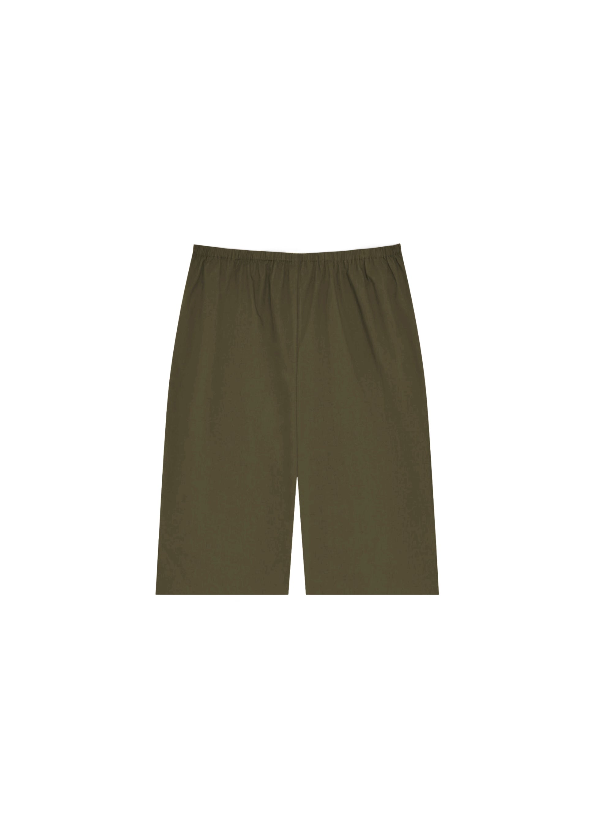 Nicole Shorts in Olive — cotton shorts, front view, All My Love