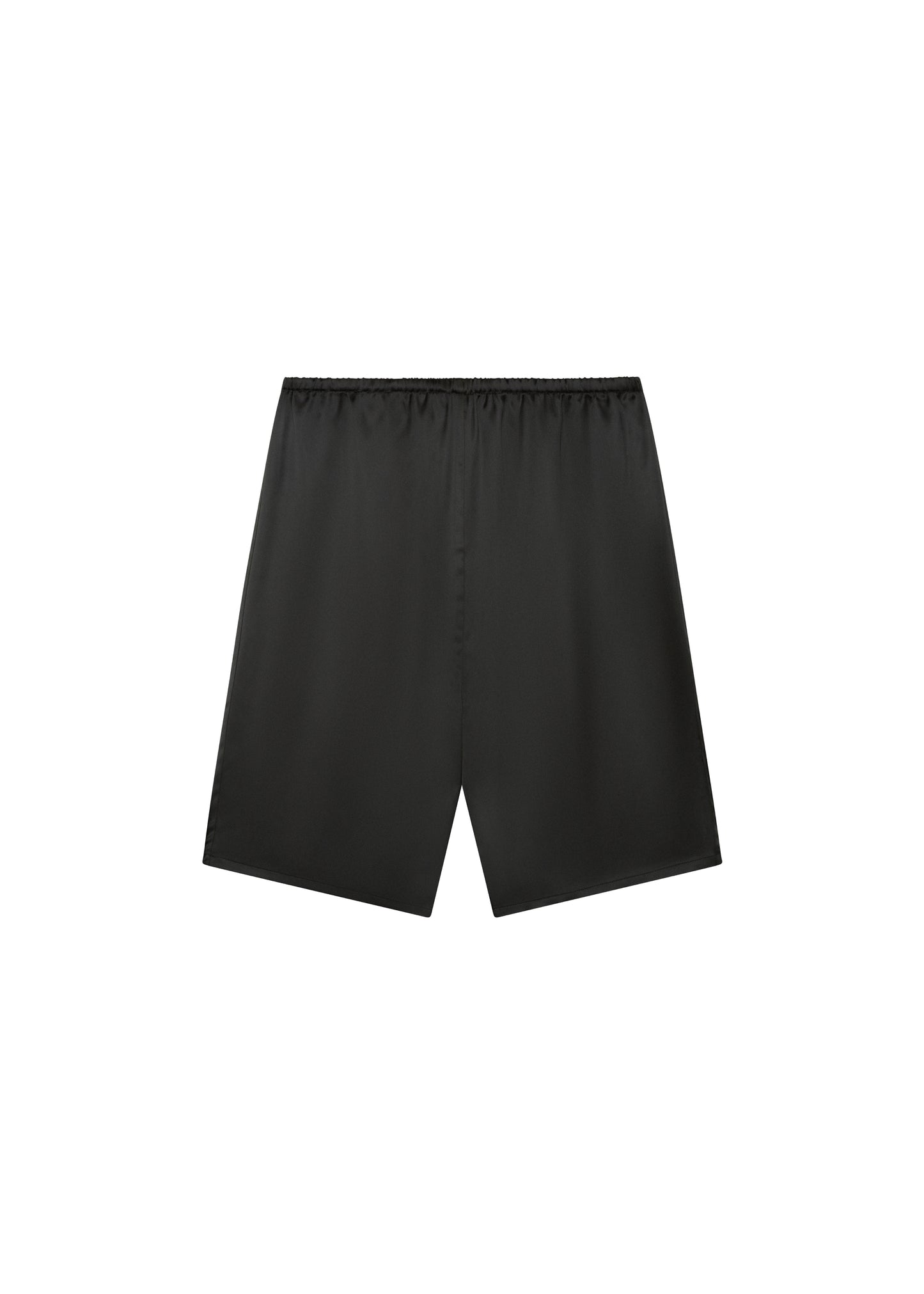Nicole Shorts in Onyx — polyester shorts, back view, All My Love