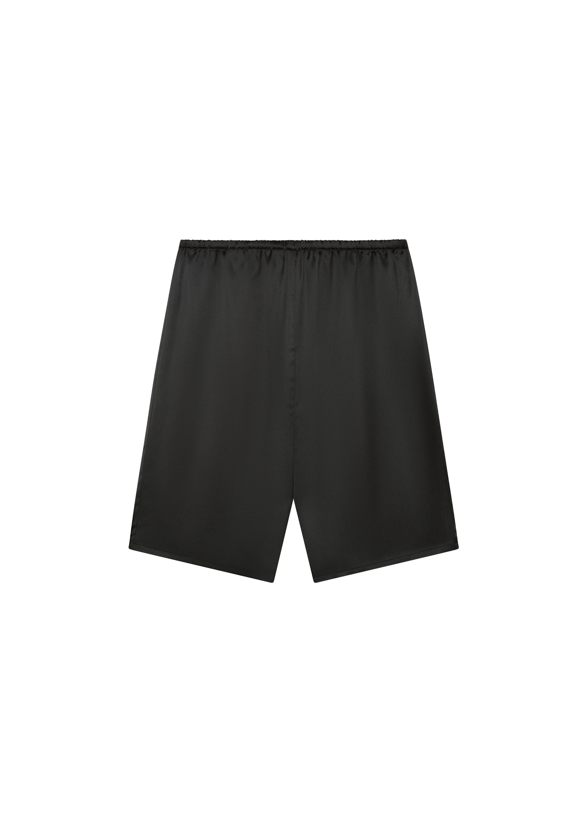 Nicole Shorts in Onyx — polyester shorts, back view, All My Love