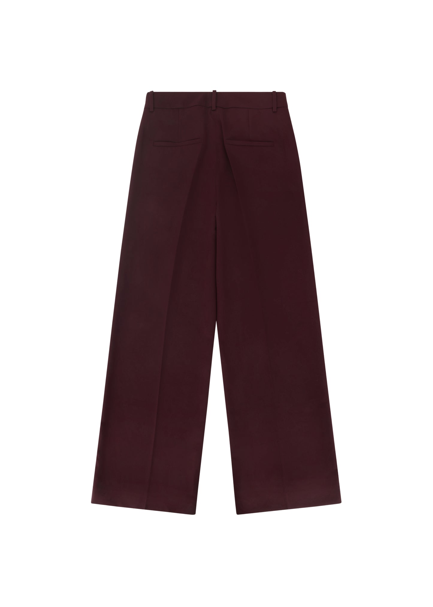 Renee Pants in Mahogany — low rise light weight women's trousers, back view, All My Love