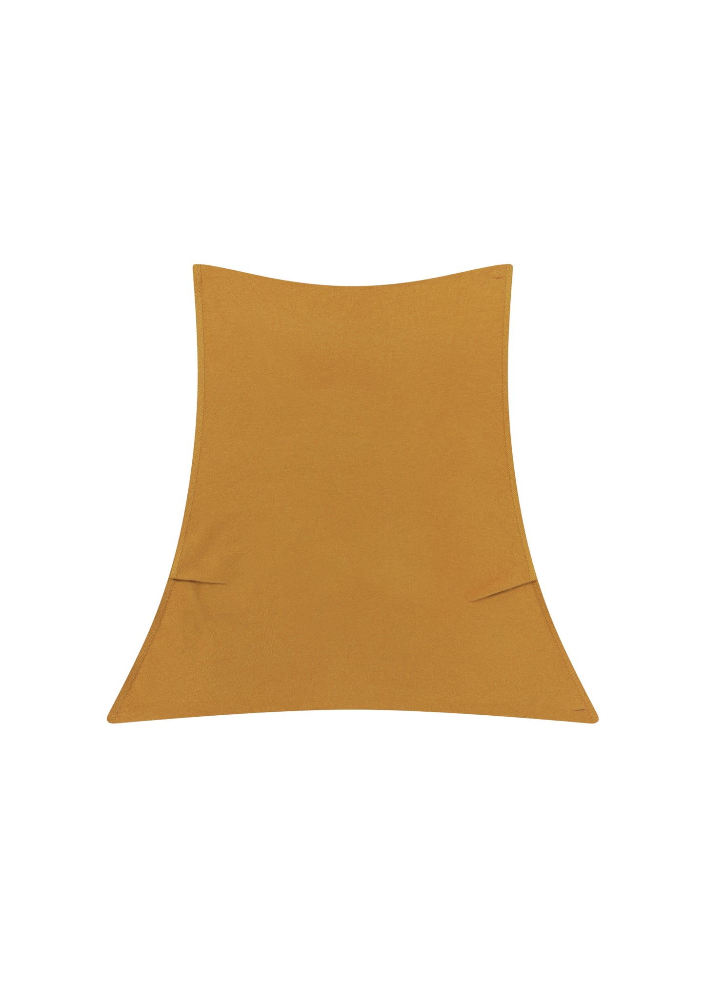 Tara Shawl Top in Ochre — cashmere shawl top, back view, All My Love