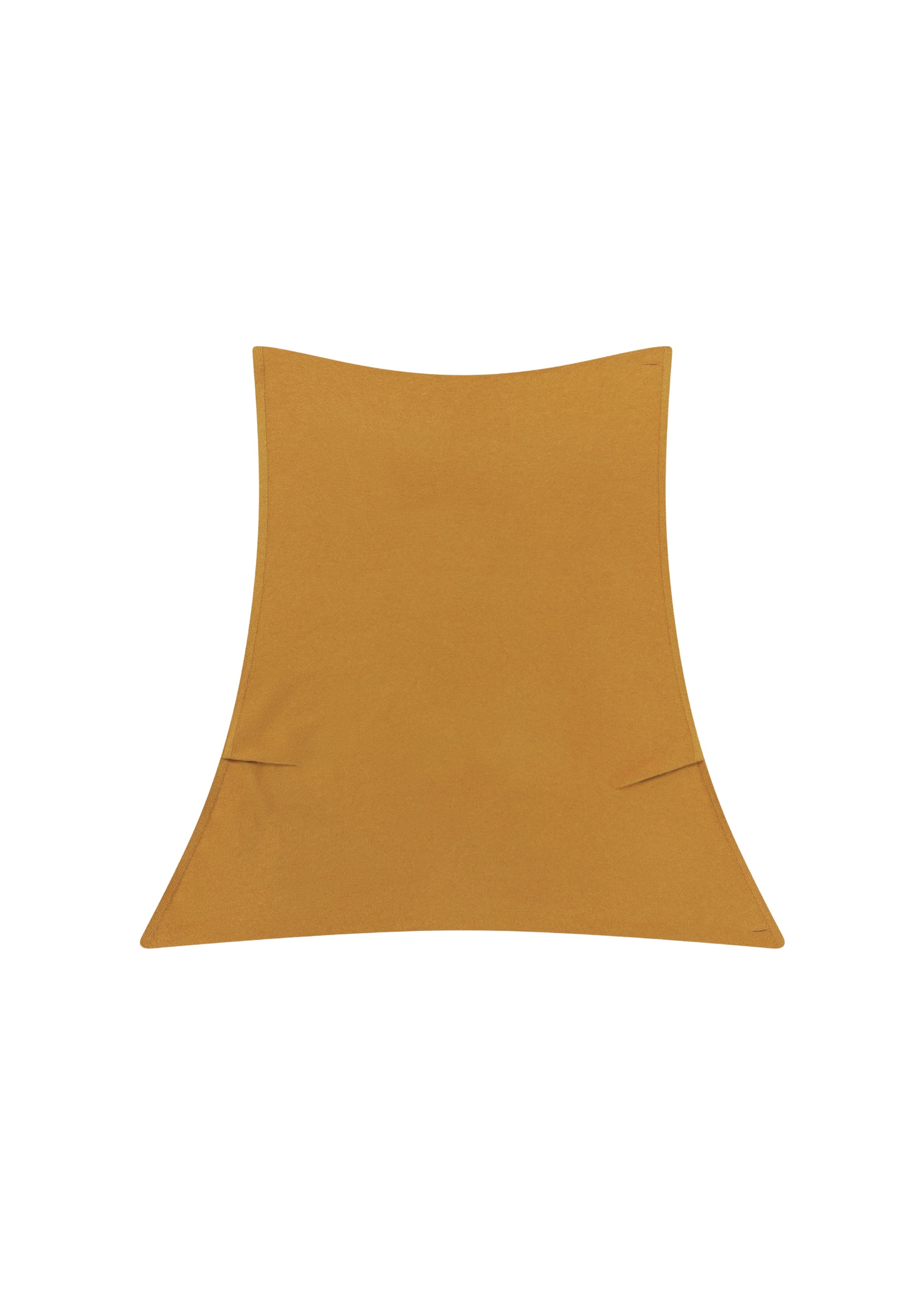 Tara Shawl Top in Ochre — cashmere shawl top, back view, All My Love
