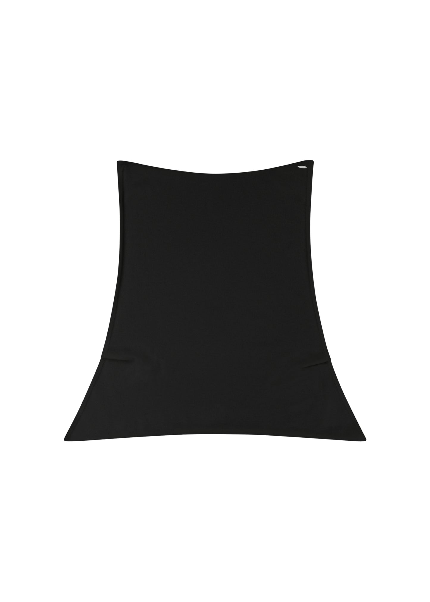 Tara Shawl Top in Onyx — cashmere shawl top, back view, All My Love