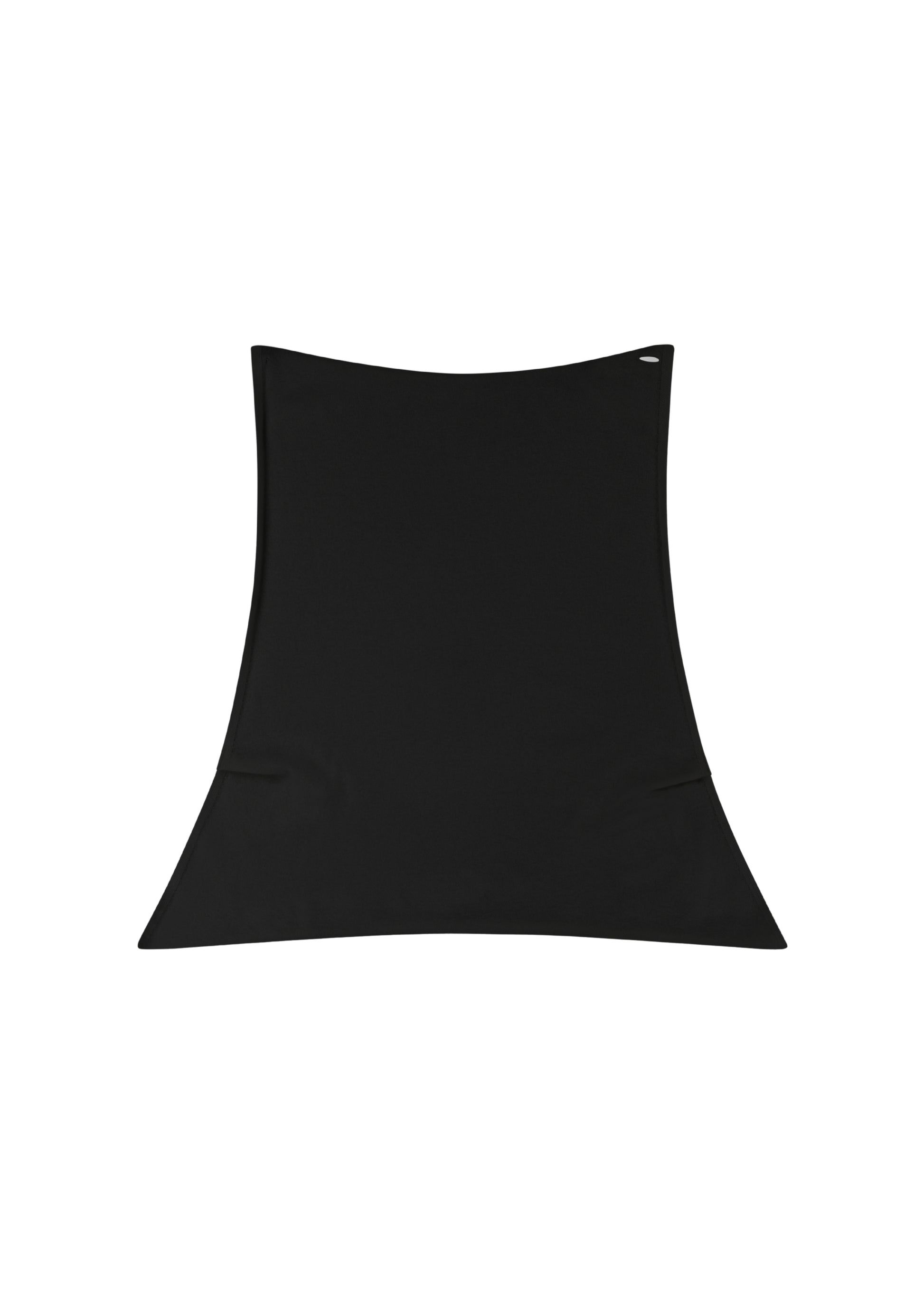 Tara Shawl Top in Onyx — cashmere shawl top, back view, All My Love
