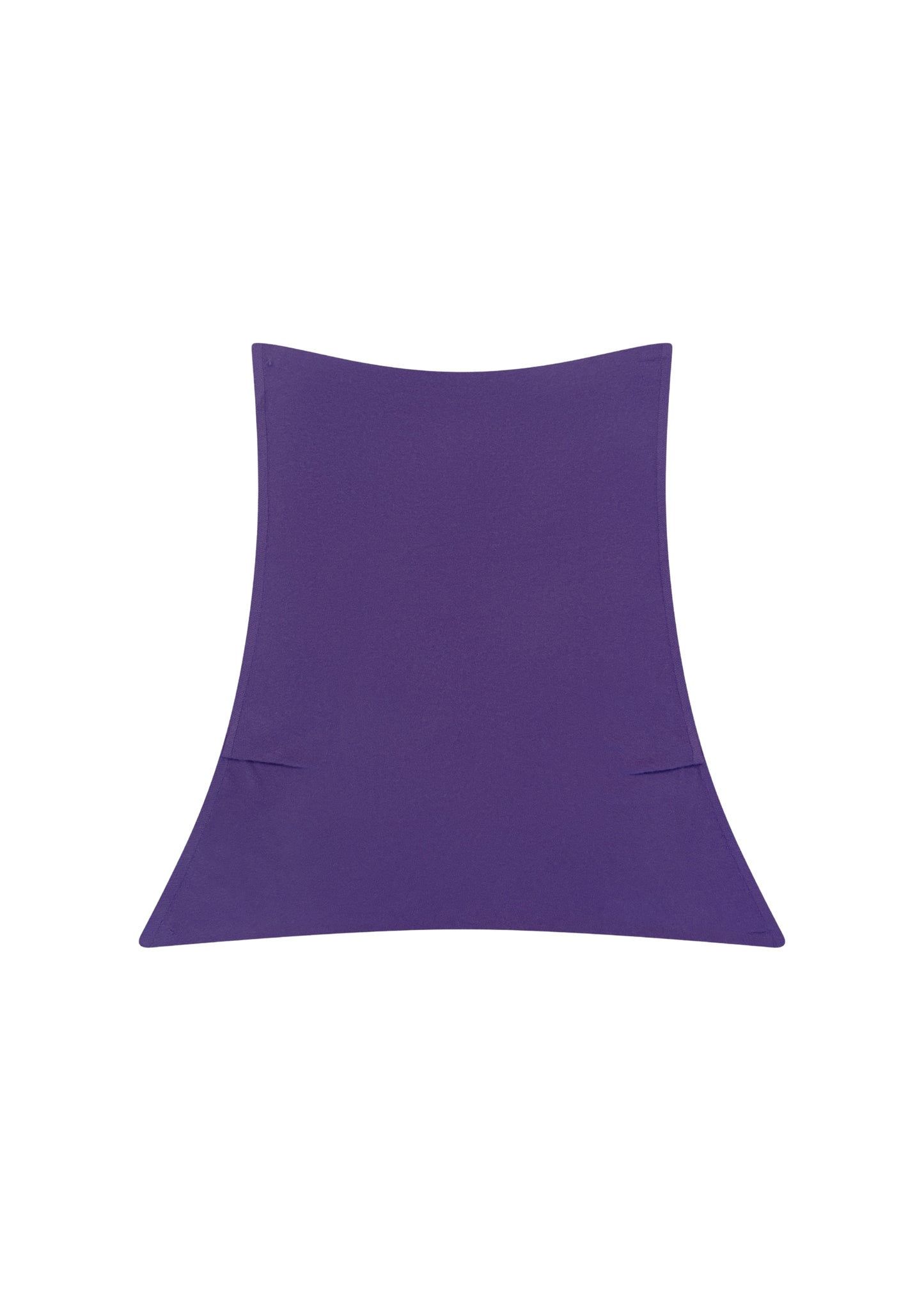 Tara Shawl Top in Plum — cashmere shawl top, back view, All My Love