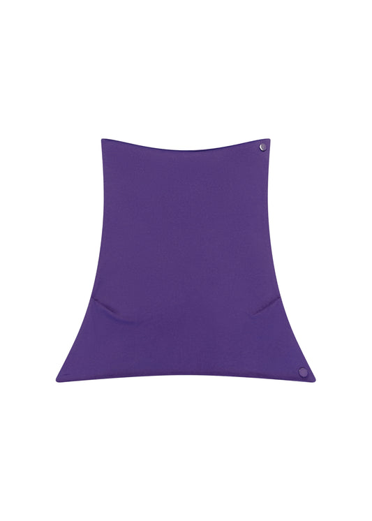 Tara Shawl Top in Plum — cashmere shawl top, front view, All My Love